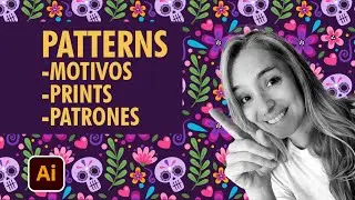 🍃Cómo hacer PATRONES en Illustrator RÁPIDO // Adriana Gastaldi