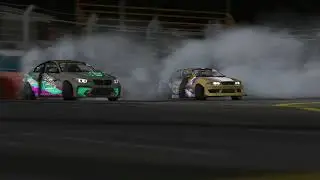 Bikerniki Riga VDC 2022 test run at night | BMW vs Toyota | Assetto Corsa