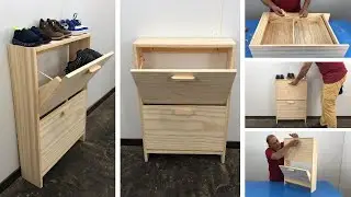 Build a wooden shoe rack | Create your own organized space for shoes