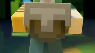 ADaola puts on a helmet (animation test)  ADaola надевает шлем (тест анимация) #minecraft #майнкрафт