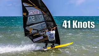 Sailing @41 knots on this beach was scary