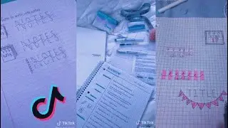 People Taking Notes/Doodling for 5 Minutes Straight | Tik Tok Art Compilation #12