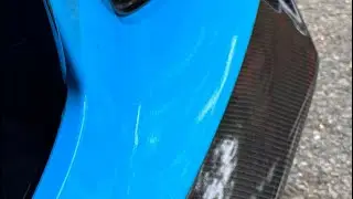 Corvette c8 gets new carbon fiber 5vm front splitter full install