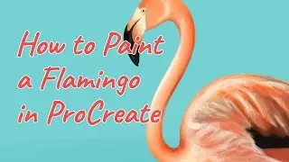 How to paint a Flamingo bird || Bird illustration in Procreate