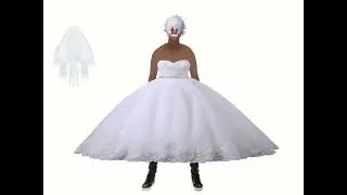 Man in a wedding dress