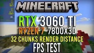 Minecraft 1.20.1 | RTX 3060 Ti + Ryzen 7 7800X3D| Ultra Graphics - 1080p FPS Test 2023