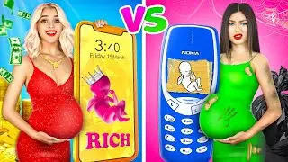 RICH MOTHER vs POOR MOTHER | My Mom Is Pregnant! Genius Parenting Hack by RATATA COOL