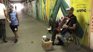 "Tbiliso" - street musician on the accordion