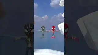 GTA V Please Help RED Spidey Escape From Spike Vs BLACK Spidey #gta