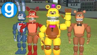 Fredbear Family Diner Pill Pack Reanimated! Gmod Fnaf Sandbox Funny Moments - Garry's Mod