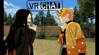 Nezuko goes on a date (Demon slayer Vrchat)