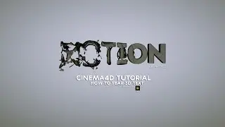 CINEMA4D TUTORIAL CLOTH (HOW TO Tear cloth Text in Cinema4D) fxchannelhouse