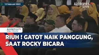 Riuh ! Gatot Naik Panggung, Saat Rocky Bicara