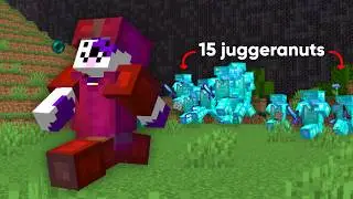 Minecraft Streamer VS 15 PvP Legacy Juggernauts