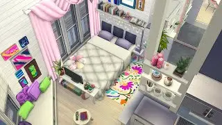 BOHO MICRO APARTMENT (2A JASMINE SUITES) 🌆 SIMS 4 SPEED BUILD STOP MOTION (NO CC)