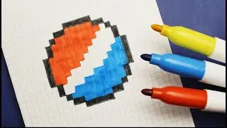 Как нарисовать значок Пепси. Простой рисунок.