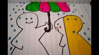 Part 1 | Gambar Lucu | Mudah Di gambar | Rain Love | Gambar Emoji 