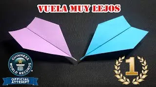 How to make WORLD RECORD Paper Airplane for distance - 101m