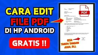 💯 Cara Edit PDF di Hp Android Gratis Terbaru 2024