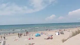 Анапа Вид на море с пляжа отеля София 7 августа 2024 г.