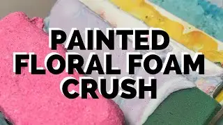 Painted Paste Floral Foam Crunch | Dry and Unsoaked Foams
