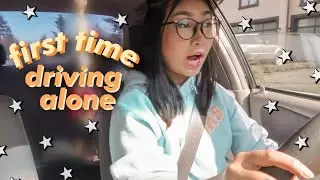 driving alone for the first time...*intense*