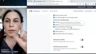 How To Record Your Lectures to Zoom's Cloud