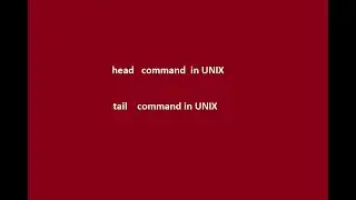 16 -   head and tail command practice (UNIX/LINUX)