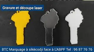 Porte clé découpe laser