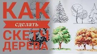 Как сделать скетч дерева