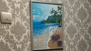 Drawing Ocean Beach Scenery 🎨🌊🖌️