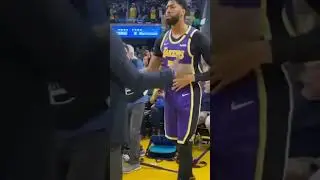 Lebron and AD Handshake #shorts