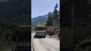 Thakur Travels (Kullu to Kalang)  Viral Army Truck horn 📯  #himbus #hillqueen #bus #travel #ytshorts