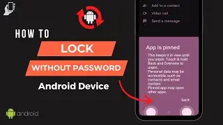 How To Lock Phone  without Passward | How to Pin Apps On android device