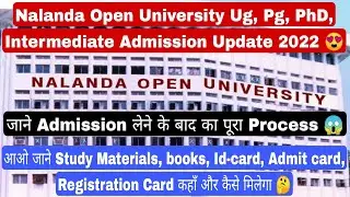 Nalanda open university Ug, Pg, intermediate, PhD admission 2022, Apply Online Admission form 