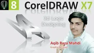 Best 3D Logo Design Using Coreldraw Tutorial || By Aqib Graphic Designing