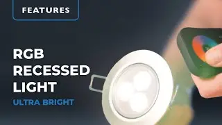 3.5" RGB LED Recessed Light - Ultra Bright (9W)