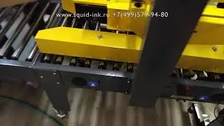 Маркировка картонных коробов на заклейщйке