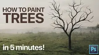 Photoshop Tutorial - Paint Trees in 5 minutes
