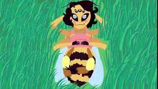 Bee Girl Laying in the Grass Thinking About Life n Stuff