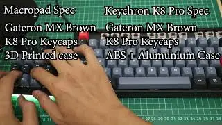 Custom Macropad vs Keychron K8 Pro sound test