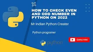 How to check even and odd number in python