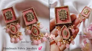 Fabric Jewellery Making At Home 💕 @Jewelsandyou #fabricjewellery #fabricearrings #viral #youtube