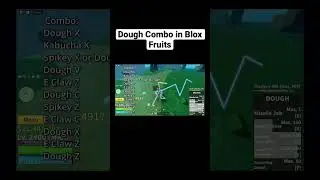Dough Combo in Blox Fruits #bloxfruits #roblox #shorts