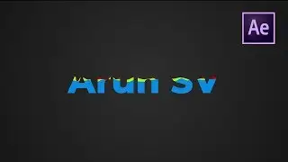 Liquid filling Text Reveal After effects Tamil Tutorials