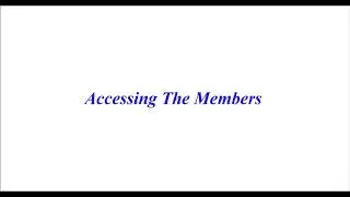 #37 Python tutorial-Python for beginners|Accessing The Members