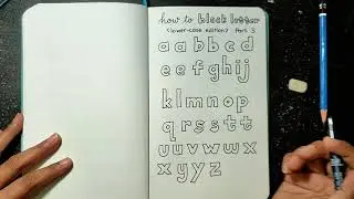 Part 3: Cara Membuat Huruf Kecil Balok 2D #tutorialhurufbalok #hurufkecil #lowercaseletters