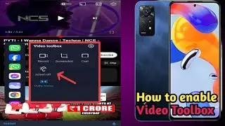 Redmi mobile me video toolbox kaise laaye | enable sidebar video toolbox | video toolbox enable