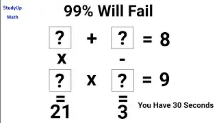 Fill the Boxes || 99% will Fail || StudyUp- Math Riddle