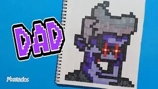 HOW TO DRAW DAD FRIDAY NIGHT FUNKIN PIXEL ART - PIXELADOS